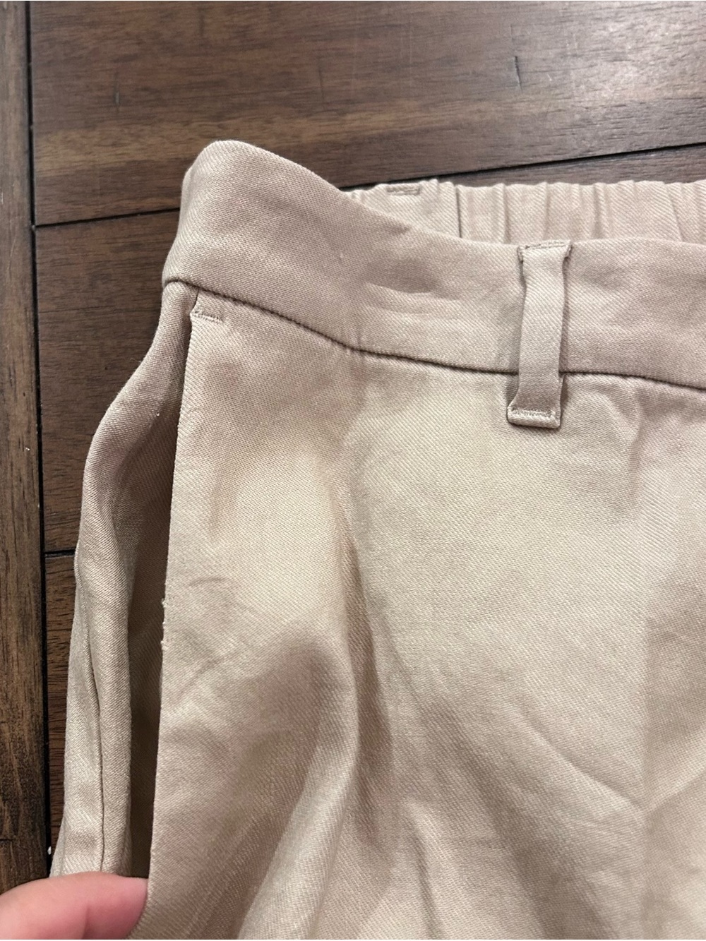 J. Jill Linen Stretch Cropped Pants Size 16 Tan Flax NEW With Tags - Picture 11 of 14